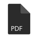 Document Icon, Black Background, PDF white text